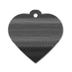 Shadow Faintly Faint Line Included Static Streaks And Blotches Color Gray Dog Tag Heart (two Sides) by Mariart