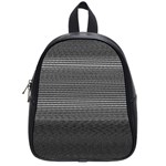 Shadow Faintly Faint Line Included Static Streaks And Blotches Color Gray School Bags (Small)  Front