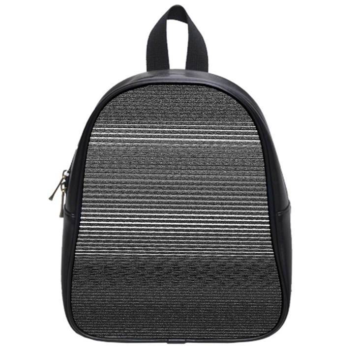 Shadow Faintly Faint Line Included Static Streaks And Blotches Color Gray School Bags (Small) 