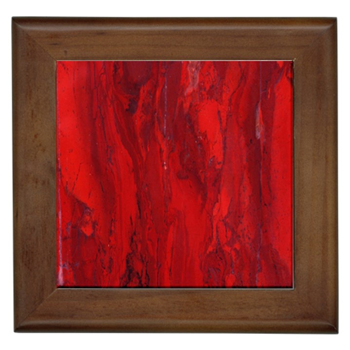 Stone Red Volcano Framed Tiles