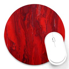 Stone Red Volcano Round Mousepads