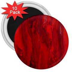 Stone Red Volcano 3  Magnets (10 Pack)  by Mariart