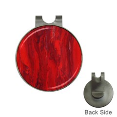 Stone Red Volcano Hat Clips With Golf Markers by Mariart