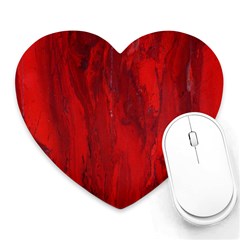 Stone Red Volcano Heart Mousepads by Mariart