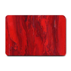 Stone Red Volcano Small Doormat  by Mariart