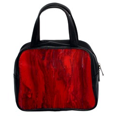 Stone Red Volcano Classic Handbags (2 Sides) by Mariart