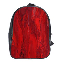 Stone Red Volcano School Bags(large)  by Mariart