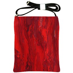 Stone Red Volcano Shoulder Sling Bags by Mariart