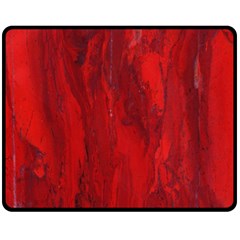 Stone Red Volcano Fleece Blanket (medium)  by Mariart