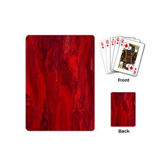 Stone Red Volcano Playing Cards (mini) 