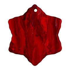 Stone Red Volcano Ornament (snowflake) by Mariart