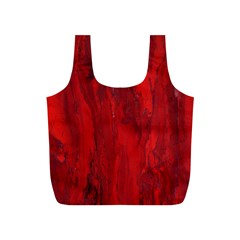 Stone Red Volcano Full Print Recycle Bags (s)  by Mariart