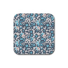 Sunbathing Beach Sea Rubber Coaster (square)  by Mariart