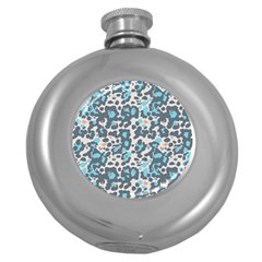 Sunbathing Beach Sea Round Hip Flask (5 Oz) by Mariart