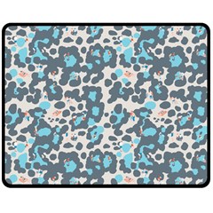 Sunbathing Beach Sea Double Sided Fleece Blanket (medium) 