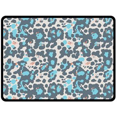 Sunbathing Beach Sea Double Sided Fleece Blanket (large) 