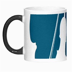 Violin Music Blue Morph Mugs