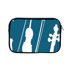 Violin Music Blue Apple Ipad Mini Zipper Cases