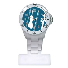 Violin Music Blue Plastic Nurses Watch