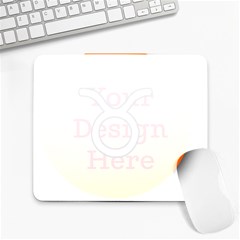 Taurus Symbol Sign Orange Large Mousepads by Mariart