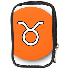 Taurus Symbol Sign Orange Compact Camera Cases by Mariart