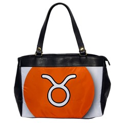 Taurus Symbol Sign Orange Office Handbags by Mariart