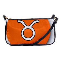 Taurus Symbol Sign Orange Shoulder Clutch Bags