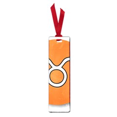 Taurus Symbol Sign Orange Small Book Marks