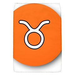 Taurus Symbol Sign Orange Flap Covers (s)  by Mariart