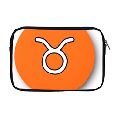 Taurus Symbol Sign Orange Apple Macbook Pro 17  Zipper Case by Mariart