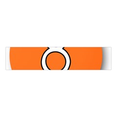 Taurus Symbol Sign Orange Velvet Scrunchie