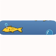 Water Bubbles Fish Seaworld Blue Large Bar Mats by Mariart