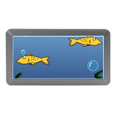 Water Bubbles Fish Seaworld Blue Memory Card Reader (mini) by Mariart