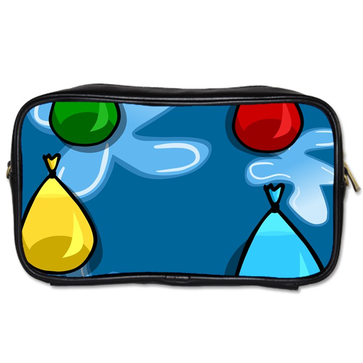 Water Balloon Blue Red Green Yellow Spot Toiletries Bags