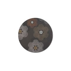 Walls Medallion Floral Grey Polka Golf Ball Marker