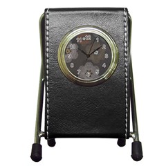 Walls Medallion Floral Grey Polka Pen Holder Desk Clocks