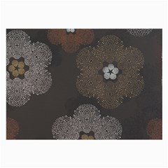 Walls Medallion Floral Grey Polka Large Glasses Cloth (2-side)