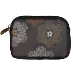 Walls Medallion Floral Grey Polka Digital Camera Cases