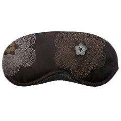 Walls Medallion Floral Grey Polka Sleeping Masks by Mariart