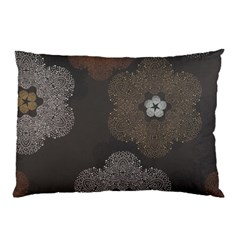 Walls Medallion Floral Grey Polka Pillow Case (two Sides)