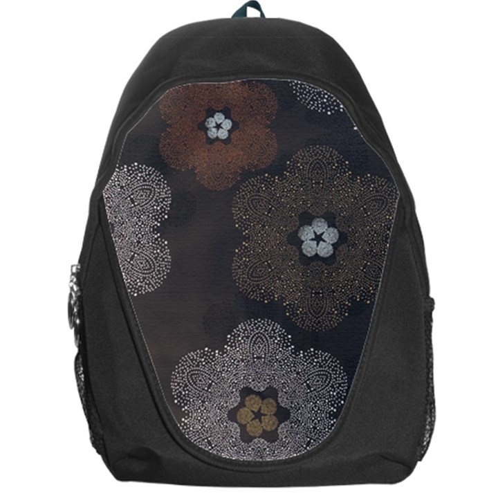 Walls Medallion Floral Grey Polka Backpack Bag