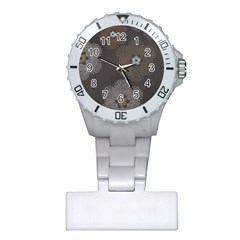 Walls Medallion Floral Grey Polka Plastic Nurses Watch by Mariart