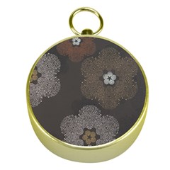 Walls Medallion Floral Grey Polka Gold Compasses