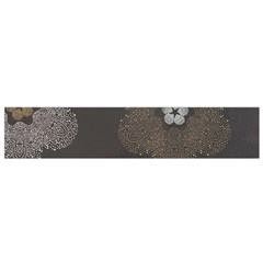 Walls Medallion Floral Grey Polka Flano Scarf (small) by Mariart