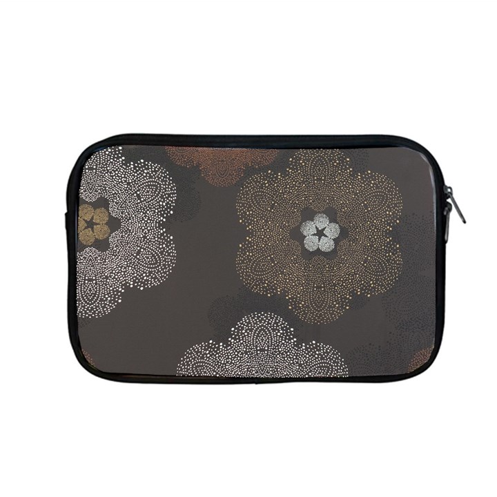 Walls Medallion Floral Grey Polka Apple MacBook Pro 13  Zipper Case