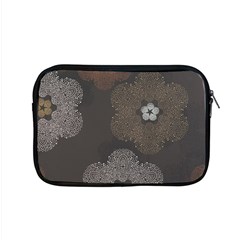 Walls Medallion Floral Grey Polka Apple Macbook Pro 15  Zipper Case by Mariart