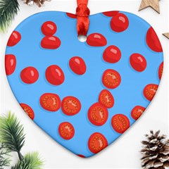 Tomatoes Fruite Slice Red Ornament (heart)