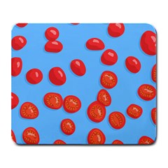 Tomatoes Fruite Slice Red Large Mousepads by Mariart