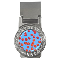 Tomatoes Fruite Slice Red Money Clips (cz)  by Mariart