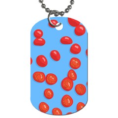 Tomatoes Fruite Slice Red Dog Tag (one Side) by Mariart